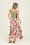 Printed A Line Maxi Skirt