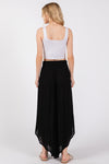 Overlap Detail Wide Leg Pants