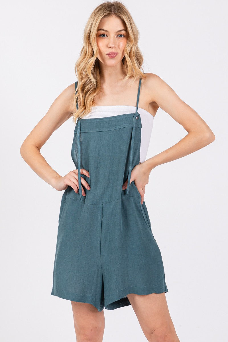 Eyelet Detail Cami Romper