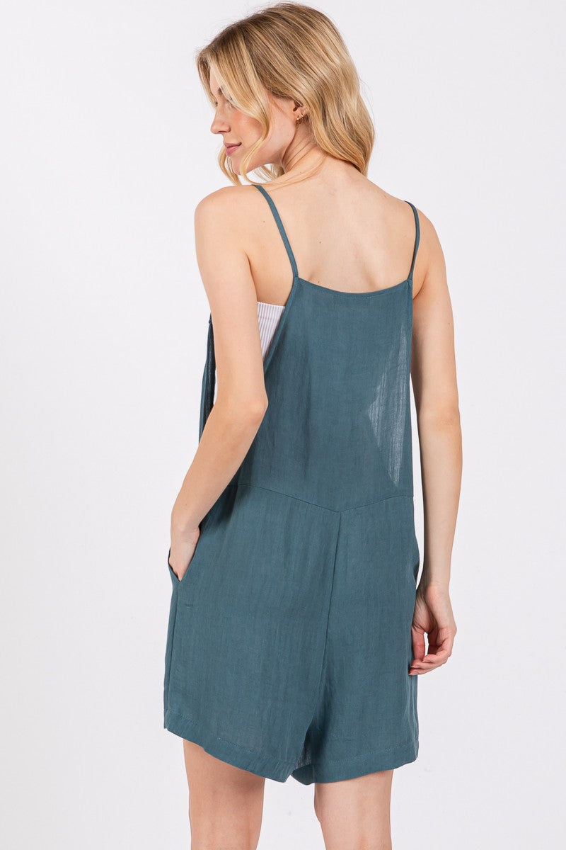 Eyelet Detail Cami Romper