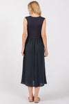 Contrast Midi Dress