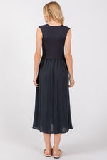 Contrast Midi Dress