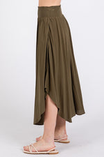 Smocked Waist Flowy Skirt