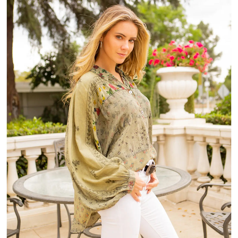 Women’s Mix Media Top