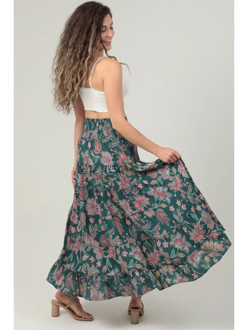 Tiered Maxi Skirt