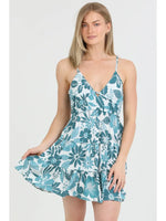V Neck Open Tie Back Sundress