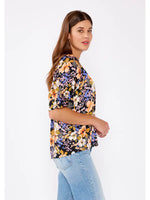V-Neck Smocked Top