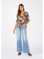 V-Neck Smocked Top