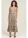 V Neck Tie Back Maxi Tank Dress
