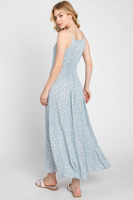 button front midi dress