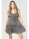 Sweetheart Neckline Printed Tank Dress