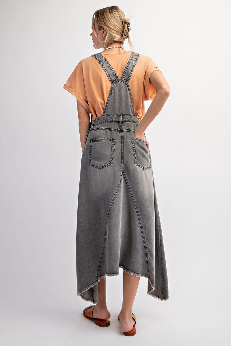 denim overall maxi dress boutique