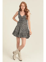 Sweetheart Neckline Printed Tank Dress