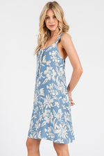 nd41035 floral mini dress