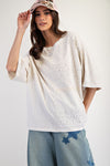 mineral wash lace mix media top