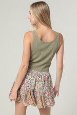 mix media skort