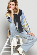 patchwork shirt plaid