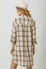 plaid tunic dress