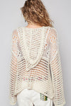 Cream Crochet Hoodie