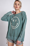 smiley sweat shirt