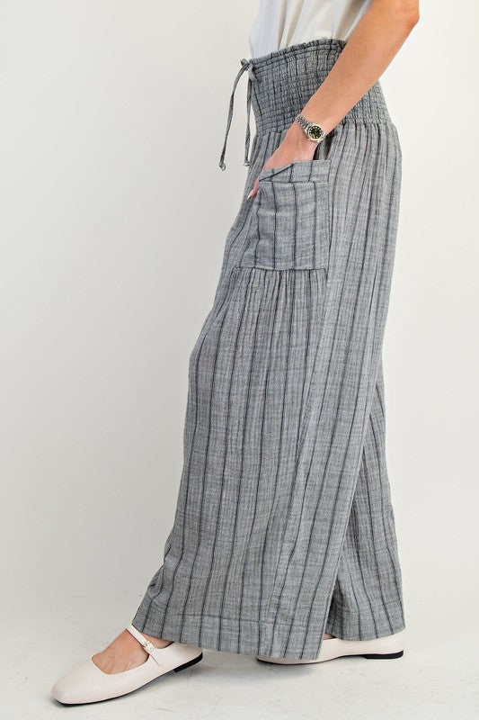 online boutique loose fit linen pant