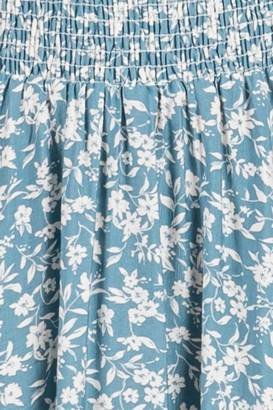 online boutique floral skirt