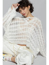 LOOSE KNIT hoodie sweater POL